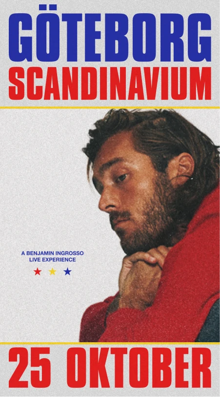 Benjamin Ingrosso — Göteborg, Scandinavium — 25 oktober 2026