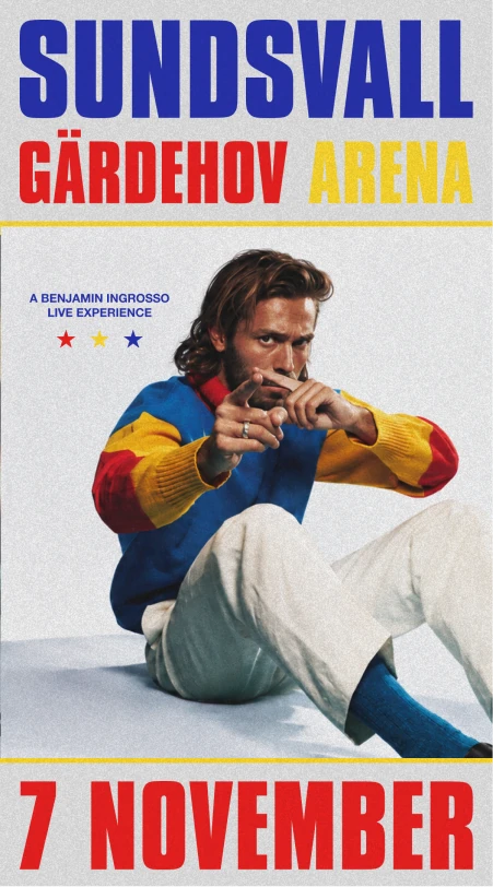 Benjamin Ingrosso — Sundsvall, Gärdehov Arena — 7 november 2026