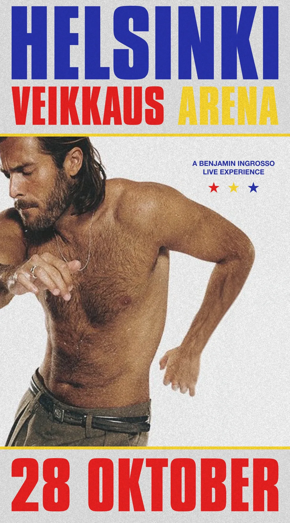 Benjamin Ingrosso — Helsinki, Veikkaus Arena — 28 October 2026