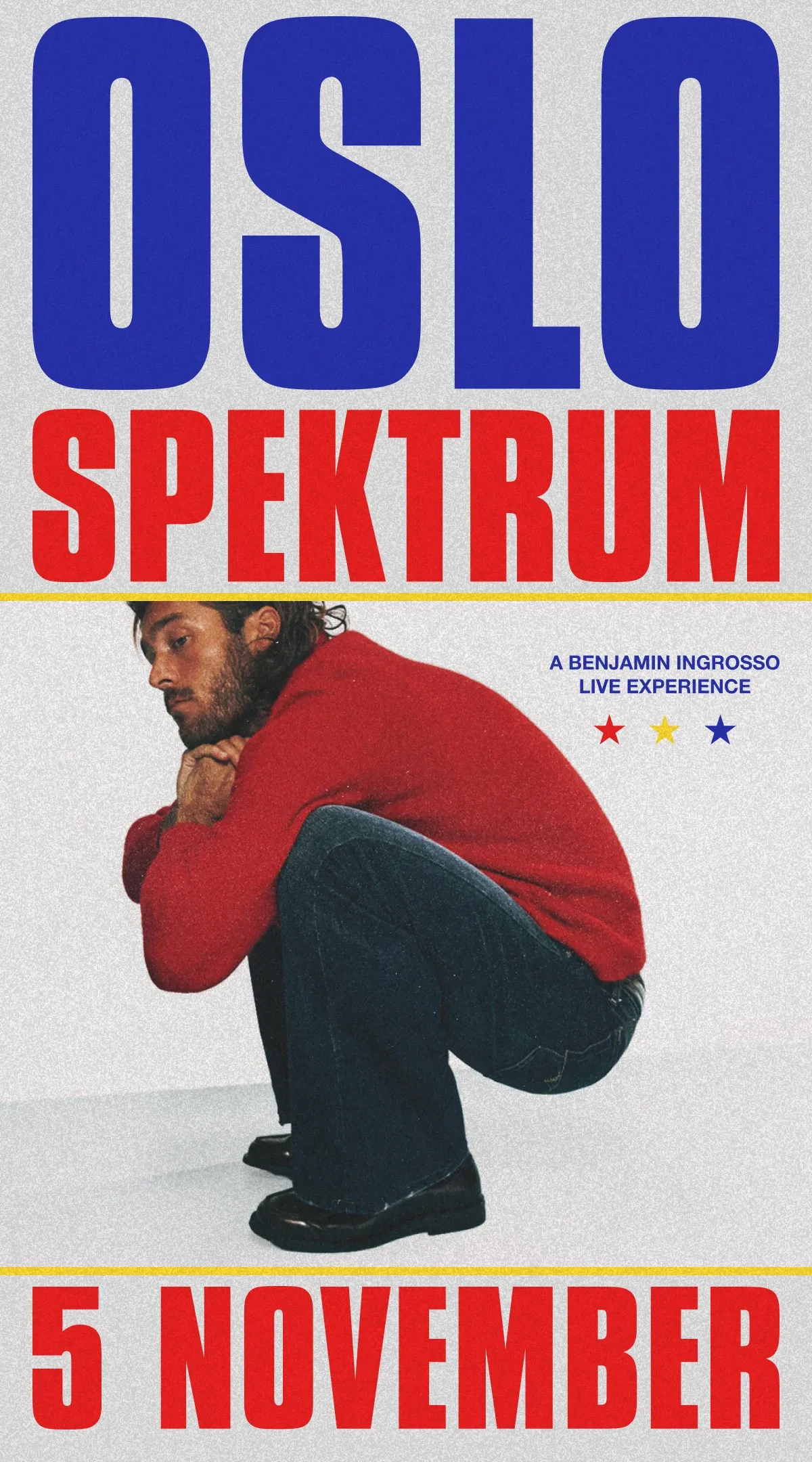 Benjamin Ingrosso — Oslo, Spektrum — 5 November 2026